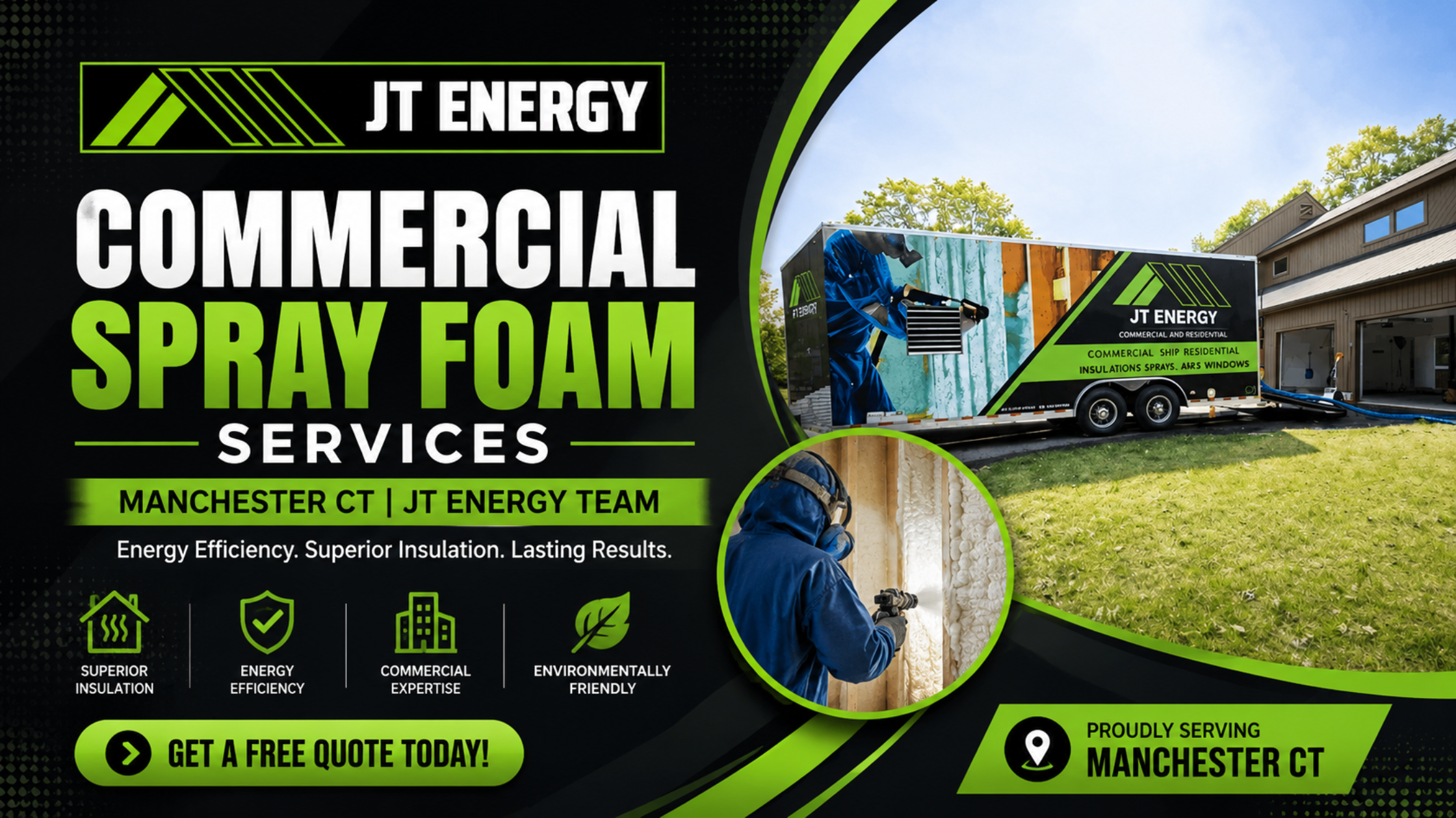 Commercial Spray Foam Services Manchester CT | JT Energy Team
